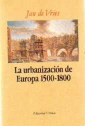 book La urbanización de Europa 1500-1800