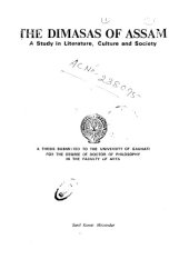 book The Dimasas of Assam: A study in Literature, Culture and Society