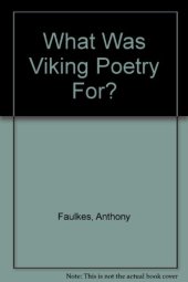 book What Was Viking Poetry For?