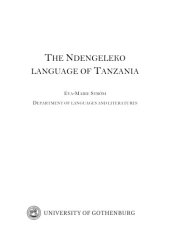 book The Ndengeleko language of Tanzania