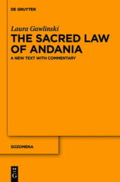 book The sacred law of Andania: a new text with commentary