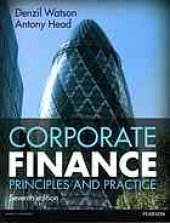 book Corporate finance : principles and practice