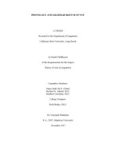 book Phonology and Grammar Sketch of Yoy