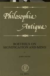 book Boethius on Signification and Mind