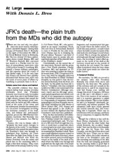 book JFK’s death - the plain truth from the MDs who did the autopsy