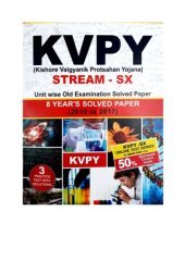 book KVPY SX standard 12 Model Test Papers 3 Practice Tests Exams for std 12 PCM Physics Chemistry Mathematics Biology