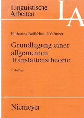 book Grundlegung einer allgemeinen Translationstheorie