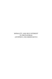 book Morality and Self Interest in Protagoras Antiphon and Democritus