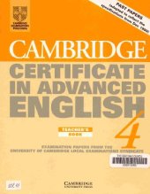 book CERTIFICATE IN ADVANCED ENGLISH Teachers book