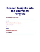 book Deeper Insights into the Illuminati Forumula