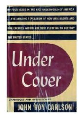 book Under Cover - My Four Years in the Nazi Underworld in America