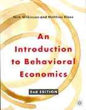 book An introduction to behavioral economics