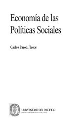 book Economía de las políticas sociales