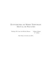 book ECONOMETRIA DE SÉRIES TEMPORAIS: Manual de Soluções