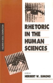 book Rhetoric in the human sciences