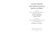 book NICOLE ORESME and the Medieval Geometry Qualities and Motions