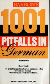 book Barron’s 1001 Pitfalls in German