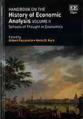 book Handbook on the History of Economic Analysis, Volume II: Schools of Thought in Economics