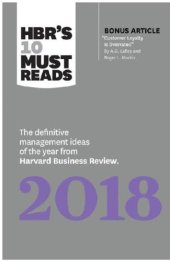 book HBR’s 10 Must Reads 2018: The Definitive Management Ideas of the Year