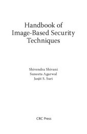 book Handbook of Image-based Security Techniques