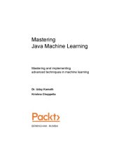 book Mastering Java Machine Learning