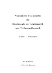 book Numerische Mathematik für Studierende der Mathematik und Technomathematik