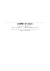 book Elektrodynamik