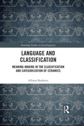 book Language and classification : meaning-making in the classification and categorization of ceramics