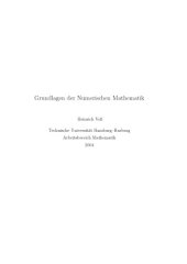 book Grundlagen der Numerischen Mathematik