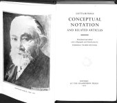 book Conceptual Notation and Related Articles