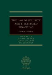 book The Law of Security and Title-Based Financing