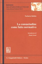 book La consuetudine come fatto normativo