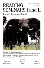 book Reading Seminars I and II: Lacan’s Return to Freud