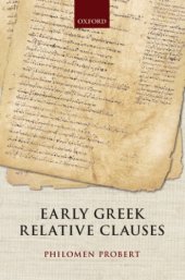 book Early Greek Relative Clauses