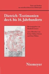 book Dietrich-Testimonien des 6. bis 16. Jahrhunderts