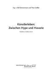 book Künstlerleben zwischen Hype und Havarie