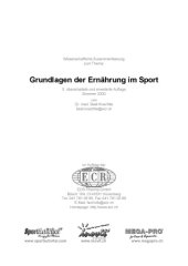 book Grundlagen der Ernährung im Sport