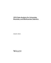 book SPSS Data Analysis for Univariate, Bivariate and Multivariate Statistics