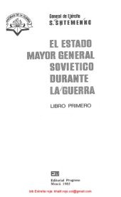 book El Estado Mayor General Soviético durante la Guerra 1