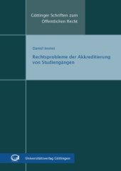 book Rechtsprobleme der Akkreditierung von Studiengängen