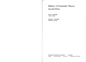 book History of Economic Theory