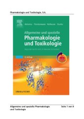 book Allgemeine und spezielle Pharmakologie und Toxikologie