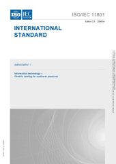 book International Standard ISO/IEC 11801 : Amendment 1 – Information technology – Generic cabling for customer premises