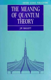 book The Meaning of Quantum Theory: A Guide for Students of Chemistry and Physics