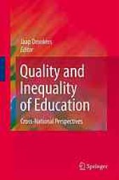 book Assessing the Quality of Education and its Relationships With The Inequality in European and Other Modern Societies