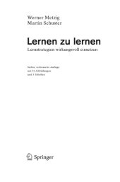 book Lernen zu lernen : Lernstrategien wirkungsvoll einsetzen