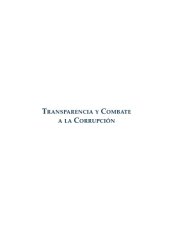 book Transparencia y combate a la corrupción