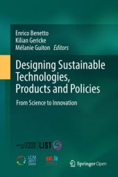 book Designing Sustainable Technologies, Products and Policies