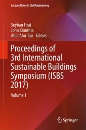 book Proceedings of 3rd International Sustainable Buildings Symposium (ISBS 2017): Volume 2