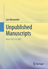 book Unpublished Manuscripts